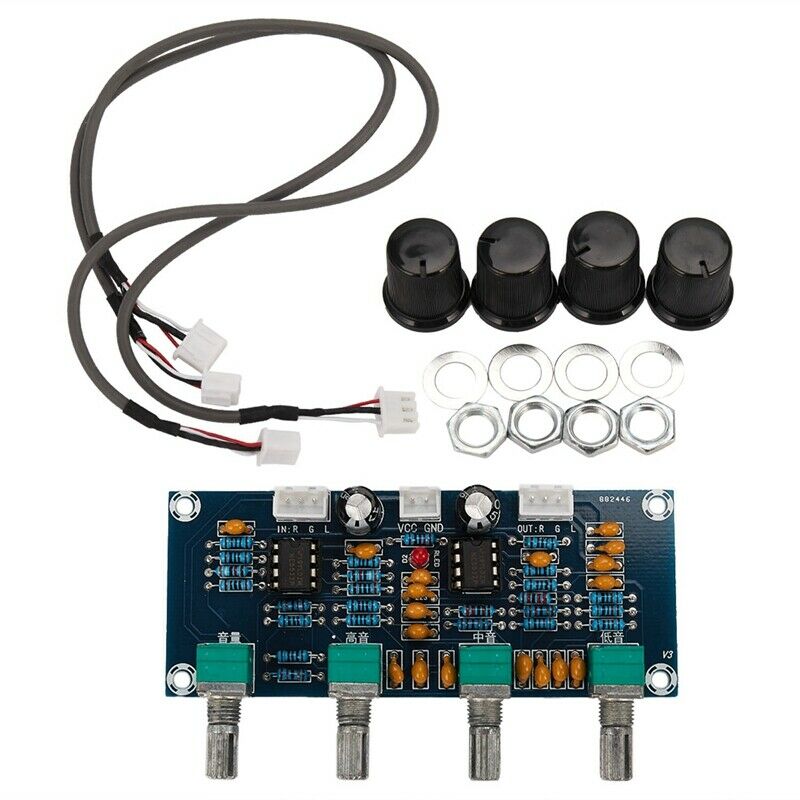 NE5532 Tone Board Preamp Pre-Amp with Treble Bass Volume Adjustment Pre-AmplifQ4