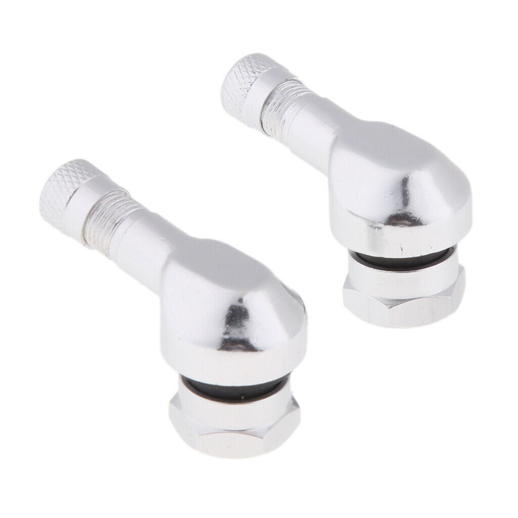 4x Motorcycle 90 Degree 11.3mm Wheel Tire Stem Tubeless Valve Aluminum