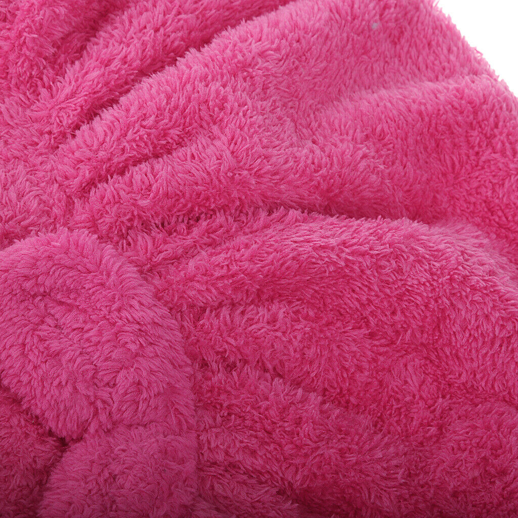 Dry Hair Hat Microfiber Hair Turban Quickly Shower Bath Caps Wrapped Red