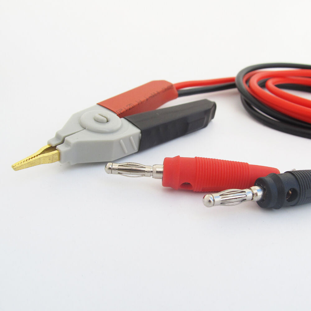 4sets 1M/3.3ft Alligator Kelvin Clip to Banana Plug SMD Silicon Test Cable Lead