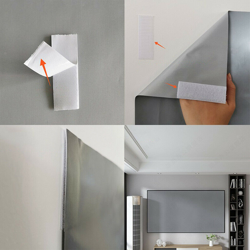 Waterproof Lightweight Easy to Use Folding Projection Screen f/ Meeting Home