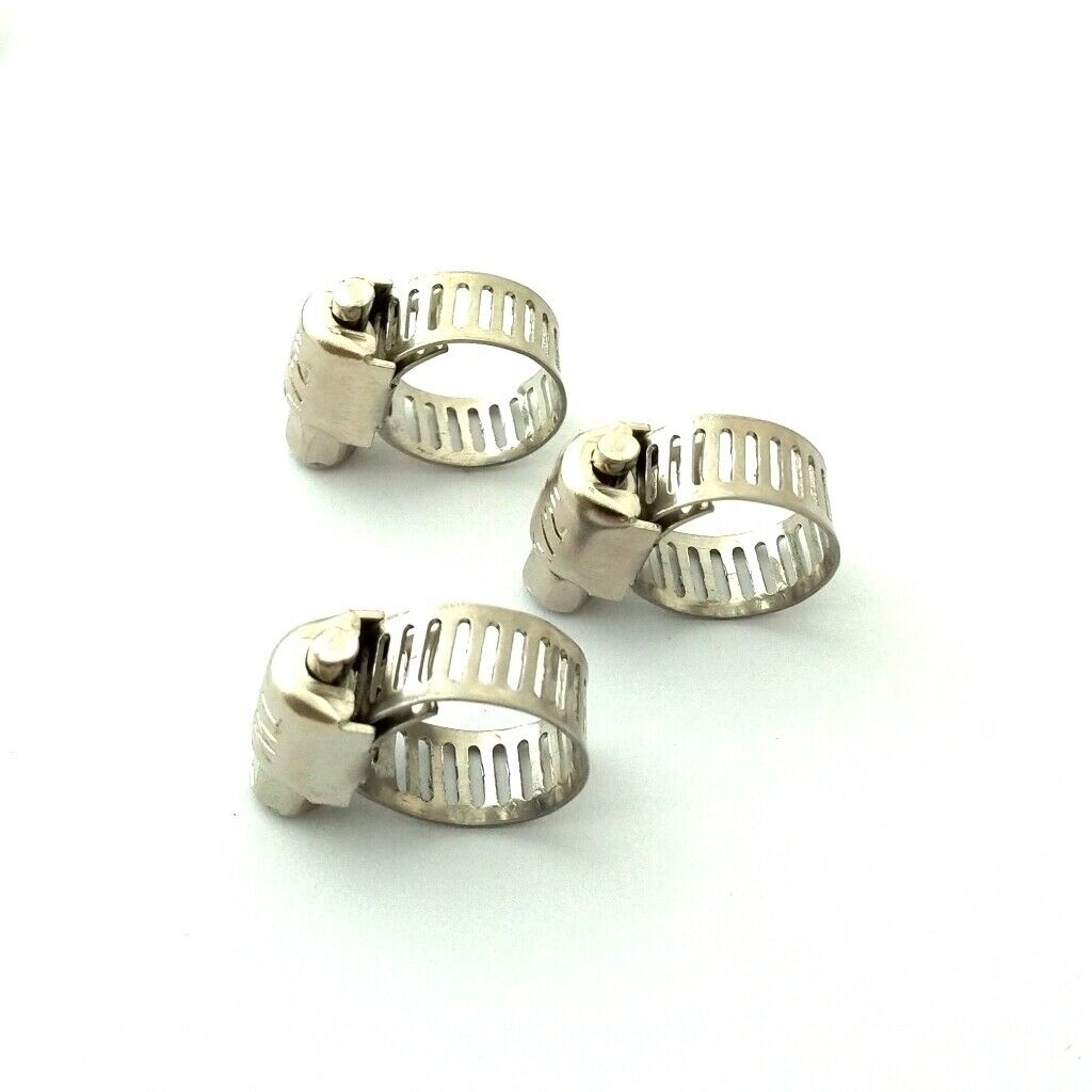 10pcs Hose Clip Set Tube Clamp Easy Turn Butterfly Jubilee Type 8-12mm Clamp