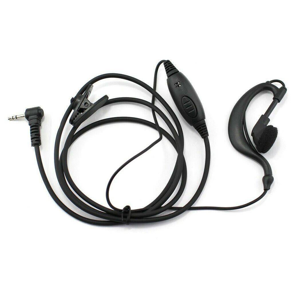 Walkie Talkie Earpiece, 2.5mm 1-Pin Classic Walkie Talkie Headset with PTT Mic,