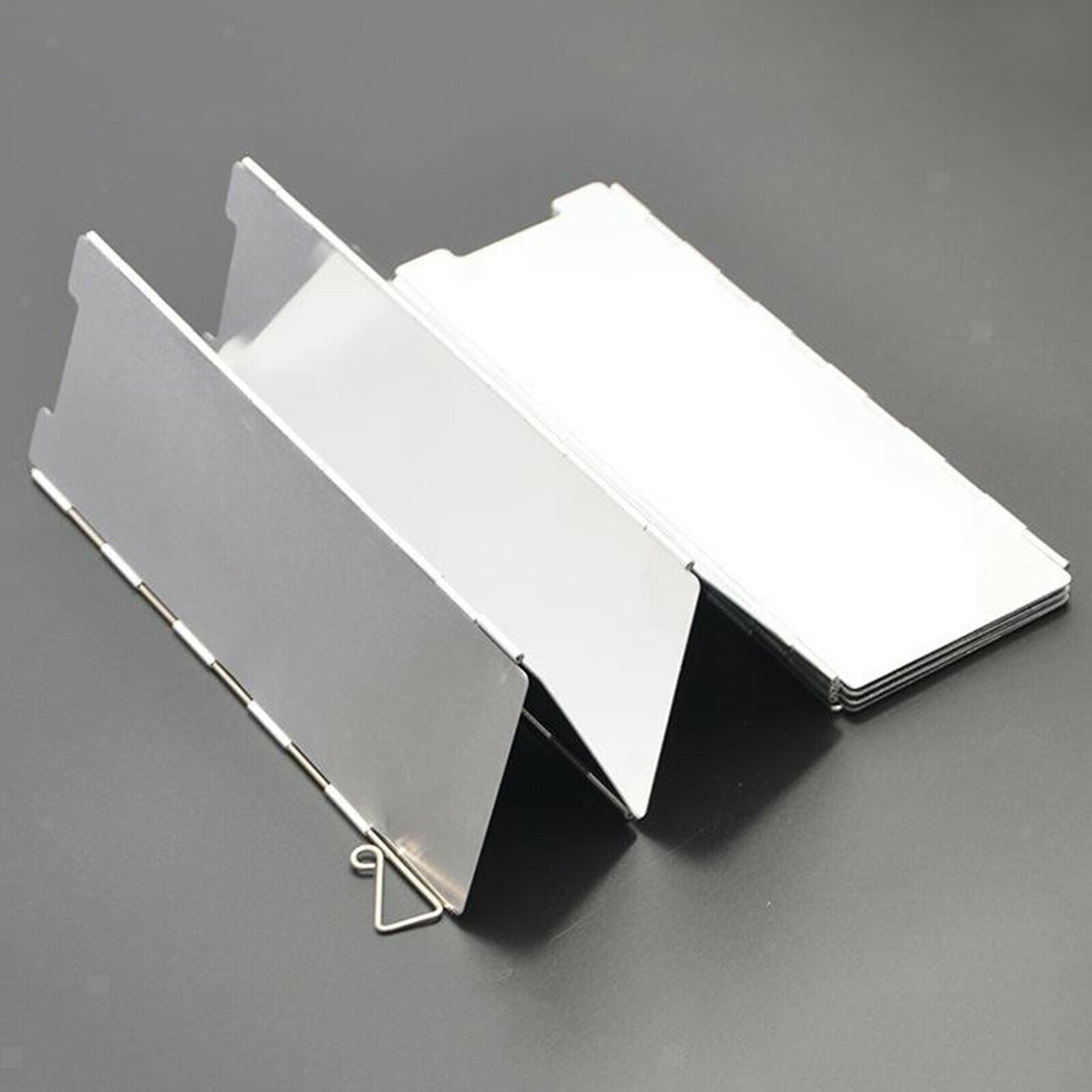 Folding Stove Windscreen 10 Plates Aluminum Cooking Stove Windshield Panels