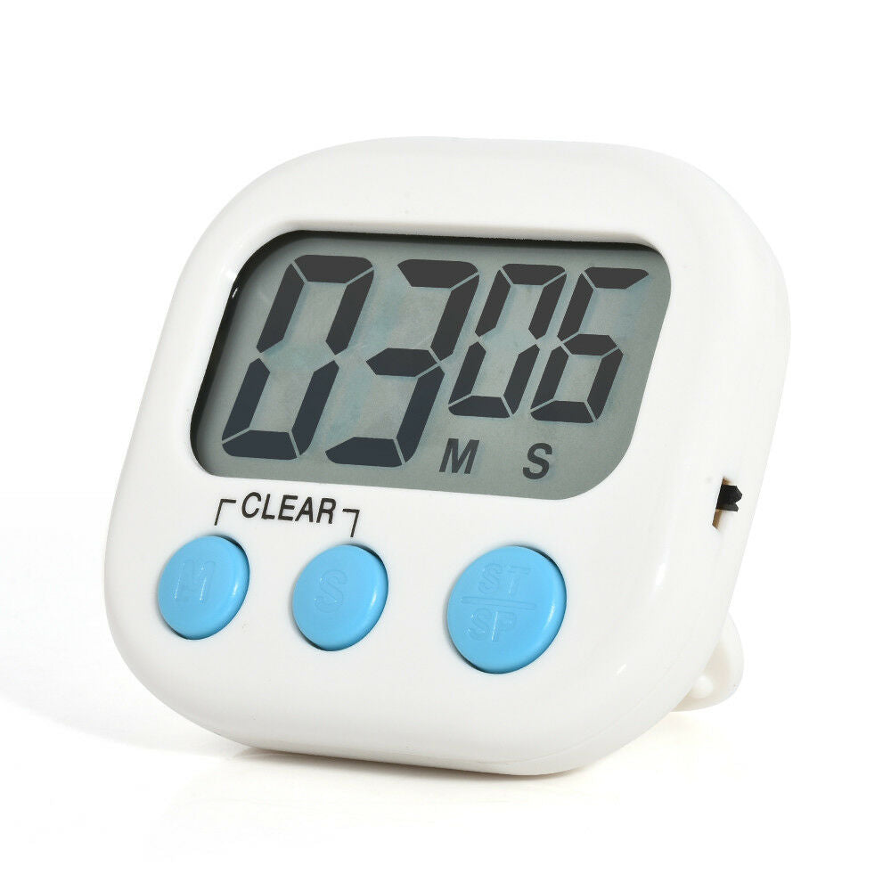 New Large LCD Kitchen Cooking Timer Count-Down Up Clock Loud Alarm Magnetic