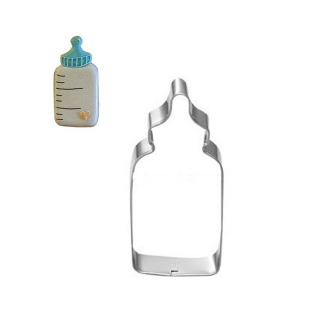baby bottle shape cookie cutter fondant cake sugarcraft mold decor t .l8