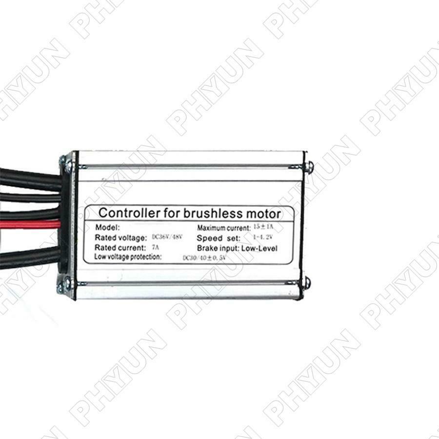 Controller For 250W 350W Brushless Motor Ebike Electric Bicycle DC 48V 36V 15A