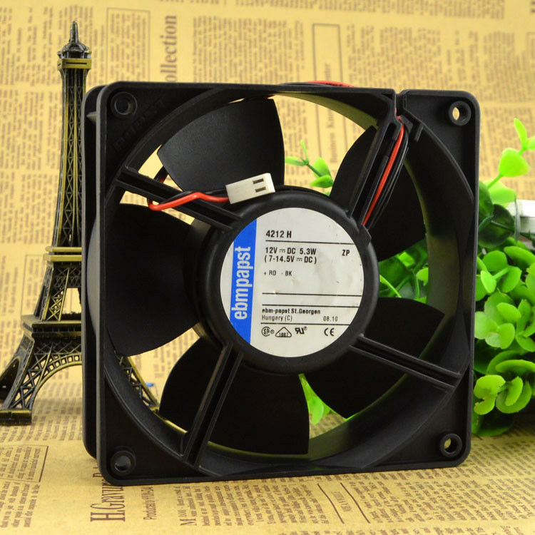 For   4212H cooling fan DC12V 5.3W 440mA 12CM 120*120*38MM 2wire