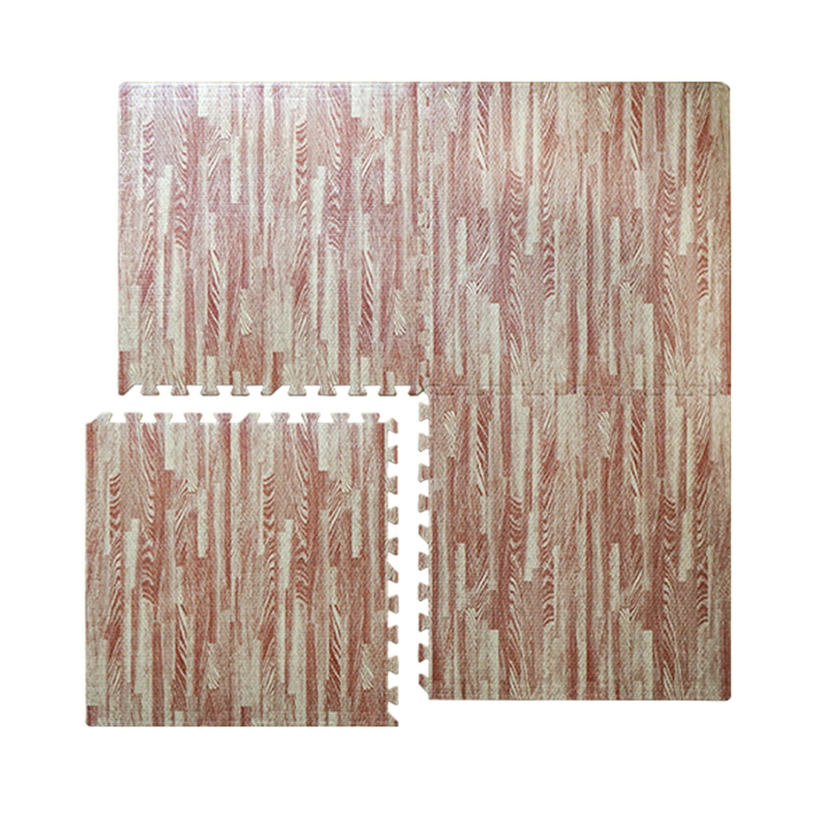 Farmhouse Collection Thick Wood Grain Mats Tile 2.36in Home Puzzle Mat DIY