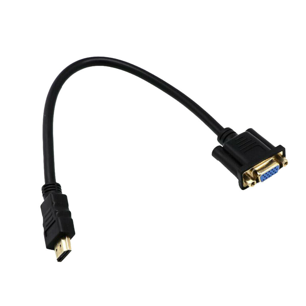 1080P   Male to VGA Female Video Cable Converter For PC DVD HDTV-Black