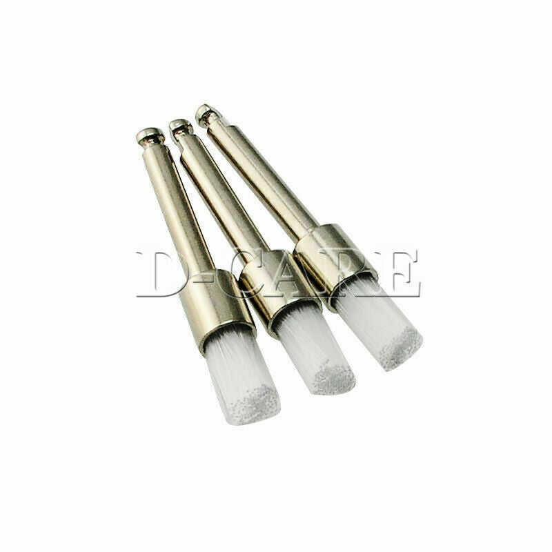 500Pcs Dental Lab Nylon Latch Flat Polishing Polisher Prophylaxis Brushes