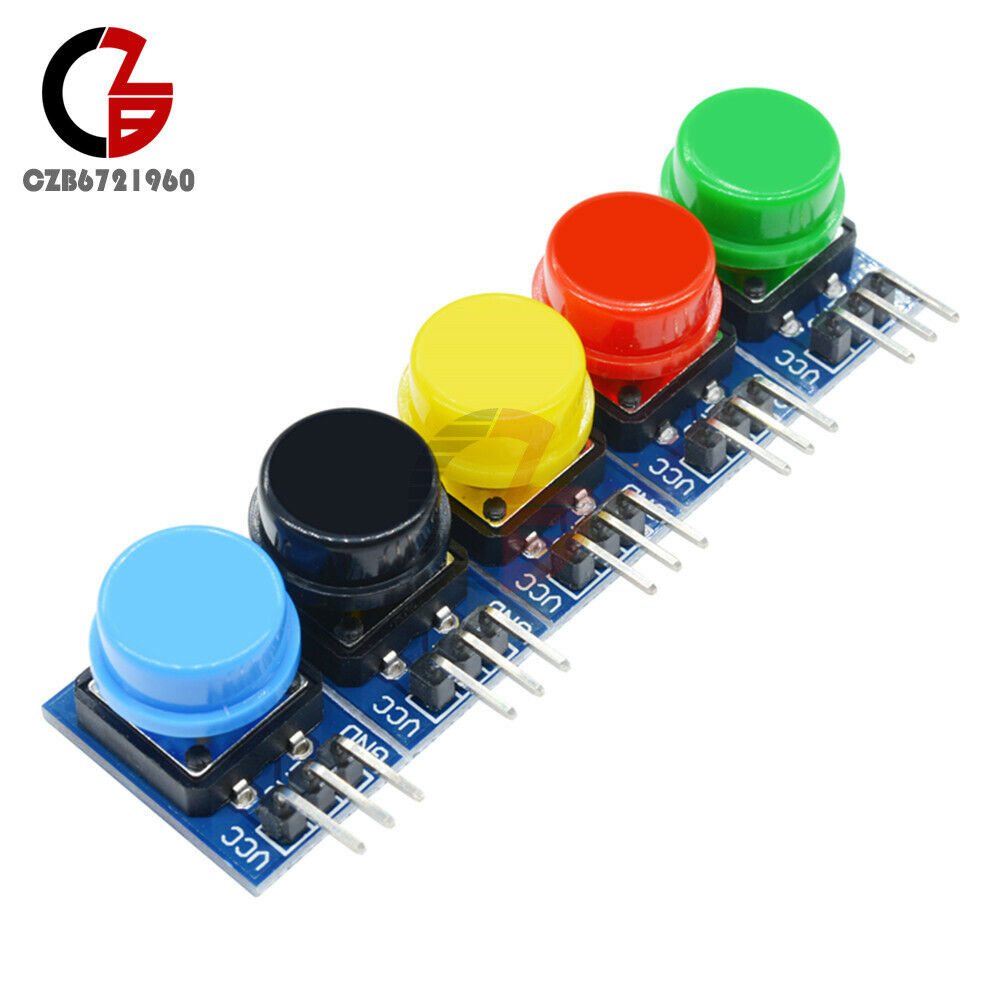 5 Color 12x12mm Big Key Button Light Touch Switch Hat Output Module For Arduino