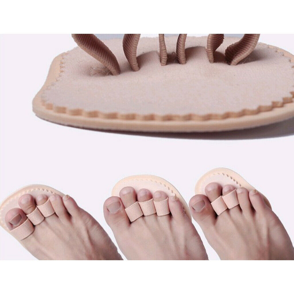 3 Pairs Right Left Foot Triple Toes Straightener Hammer Crooked Overlapping Toe