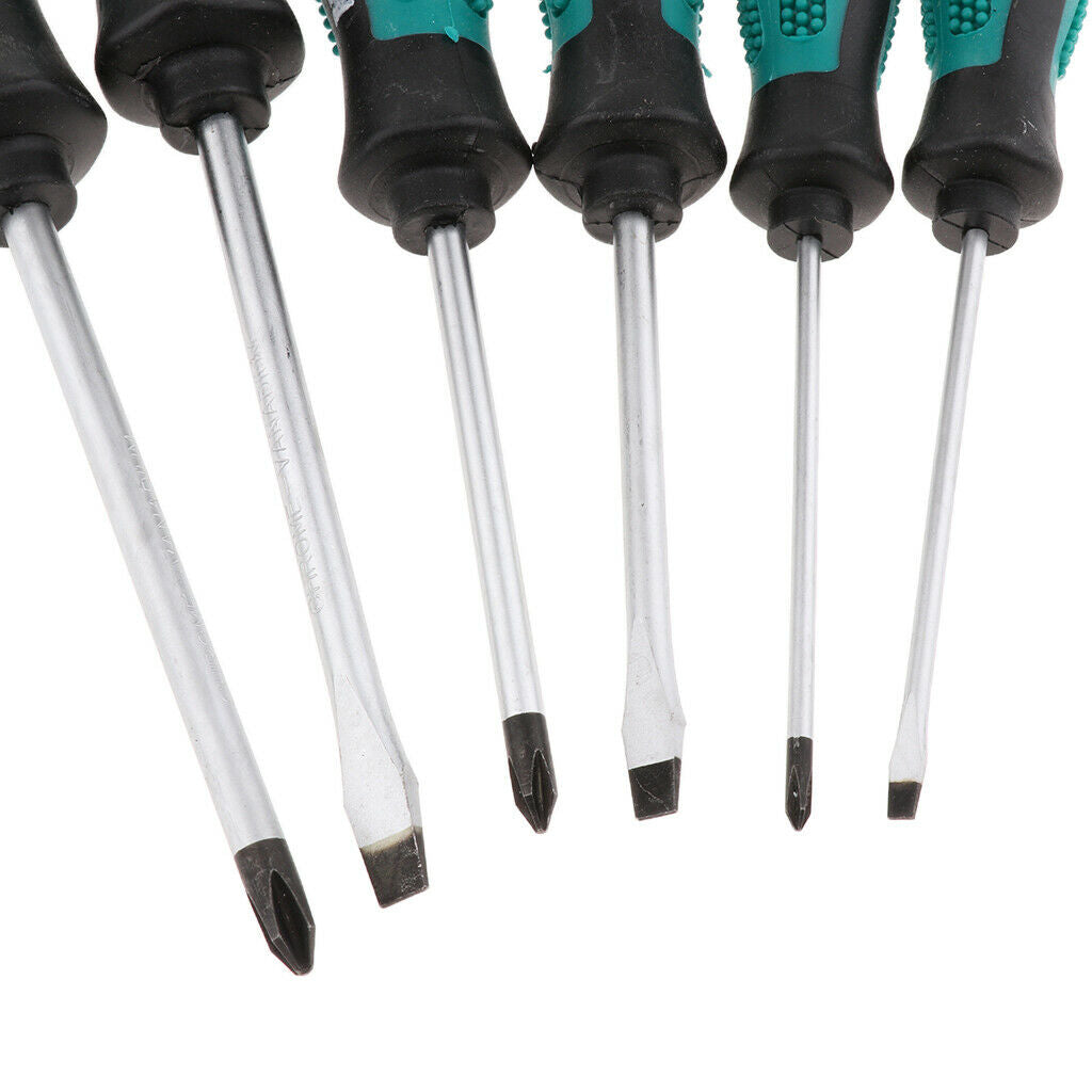 6 Pcs   Cross Point Slotted Screwdriver Magnetic Repair Tool 3mm 5mm 6mm
