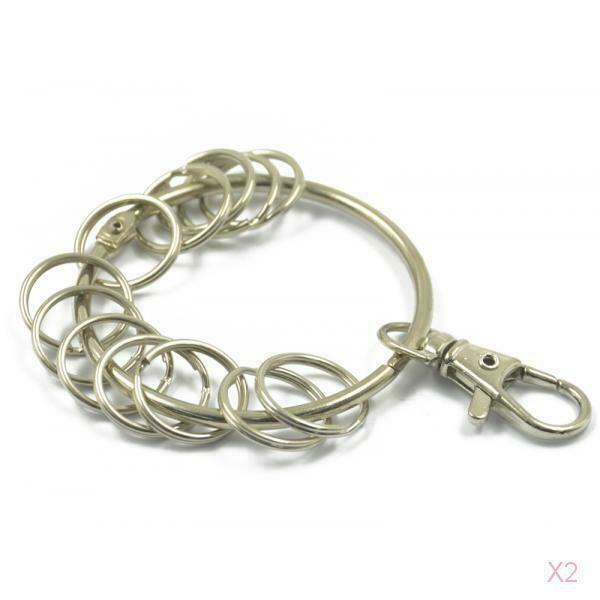 2 lot Sturdy Jump Rings Keychains Set for Jewelry Earring Making Crafts DIY