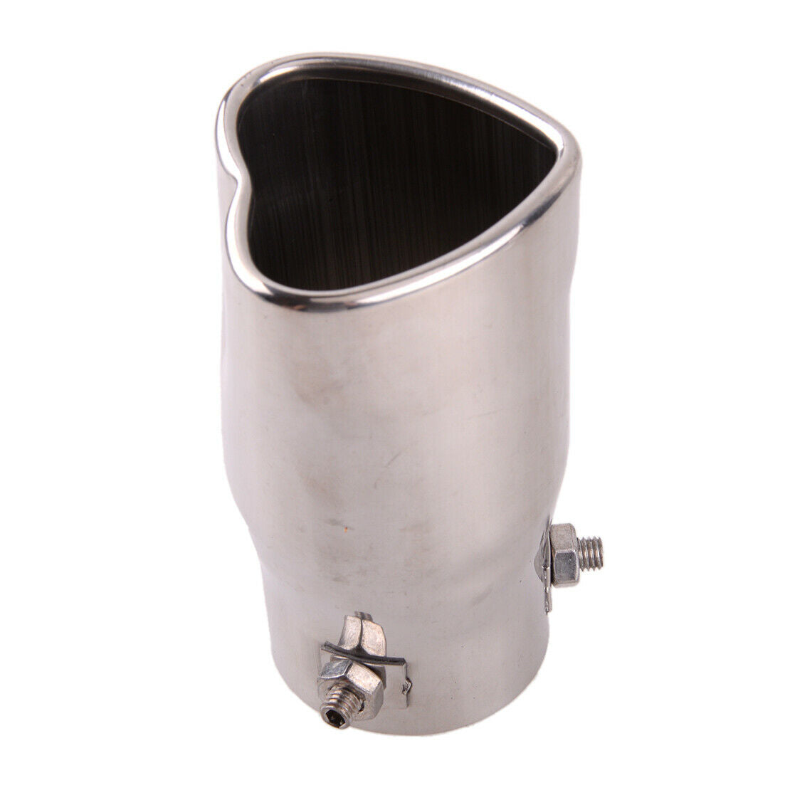 Heart Shape Exhaust Tip Tail Inlet Stainless Steel Exhaust Muffler Tip Pipe New