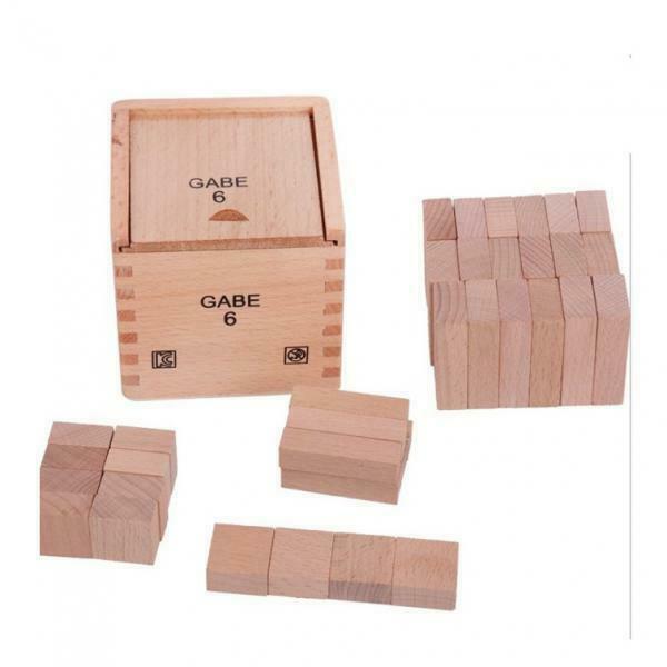 Hand Polished Wood Bricks Infant Kids Brick Building Blocks Toys with Box