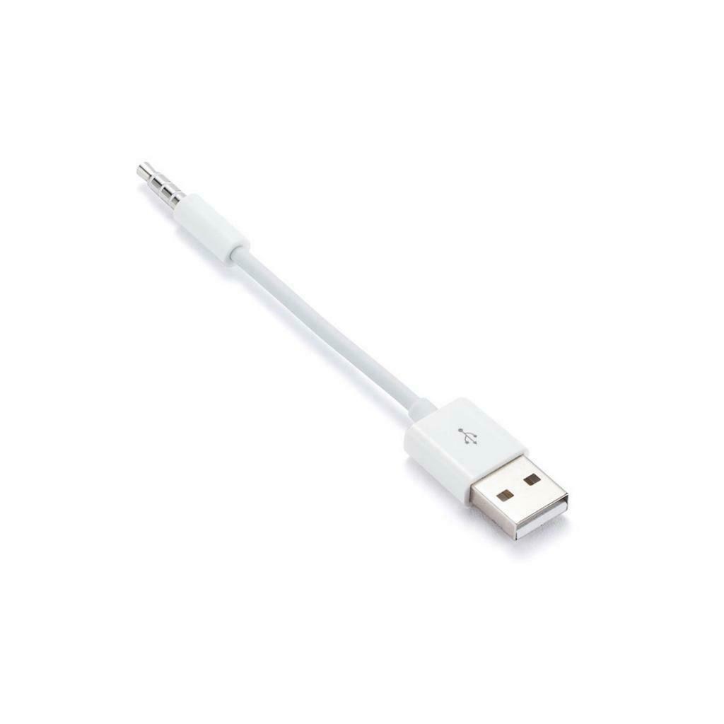 2 Pieces 3.5mm Male to USB 2.0 Male MP3 AUX Audio Plug Converter Cable 0.15m