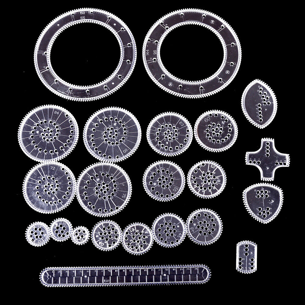 22PCS Accessories creative drawing toys spiral designs educational toys f.l8