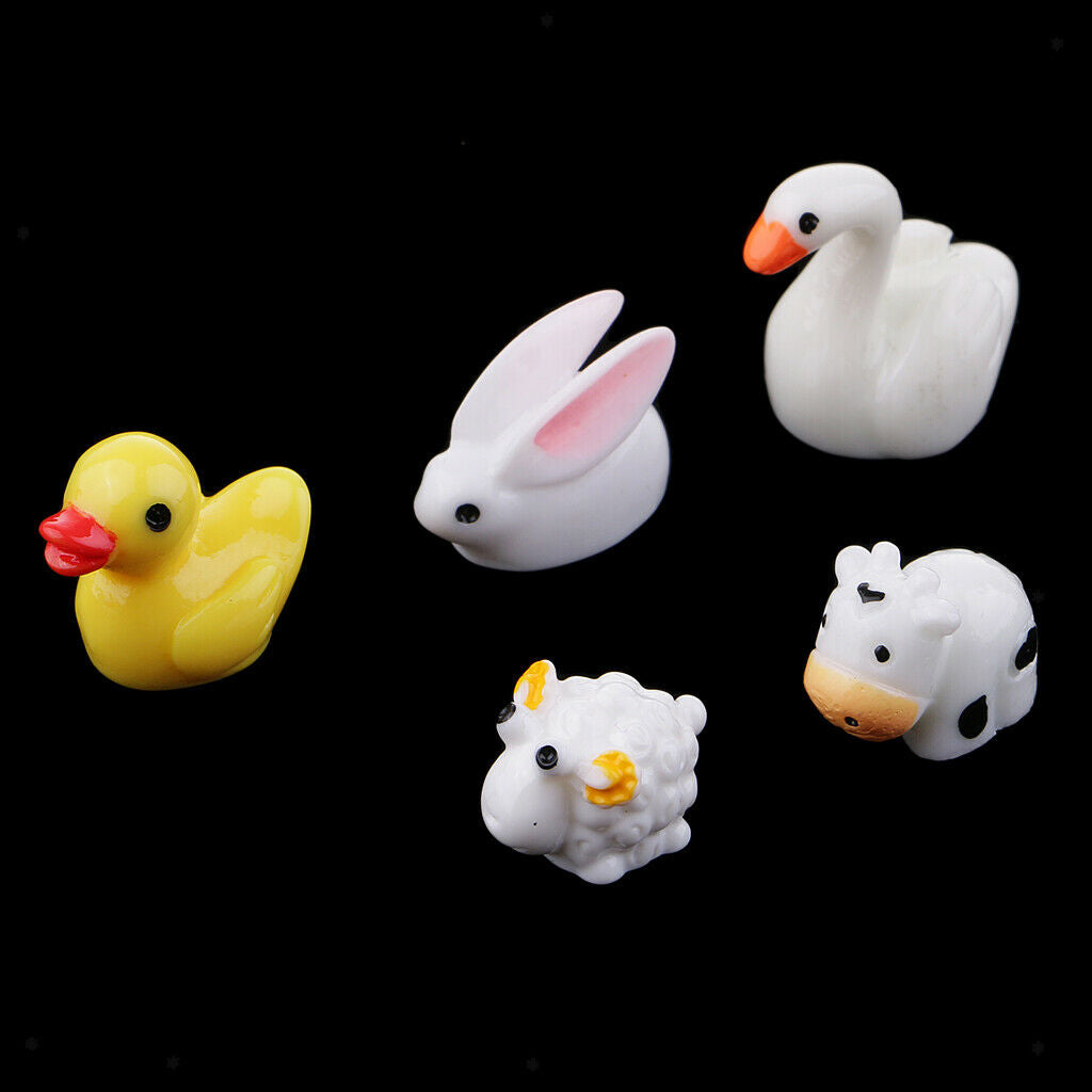 15 Mini Cute Animal Decors Art Home Decor Landscape Ornament DIY Garden Gift