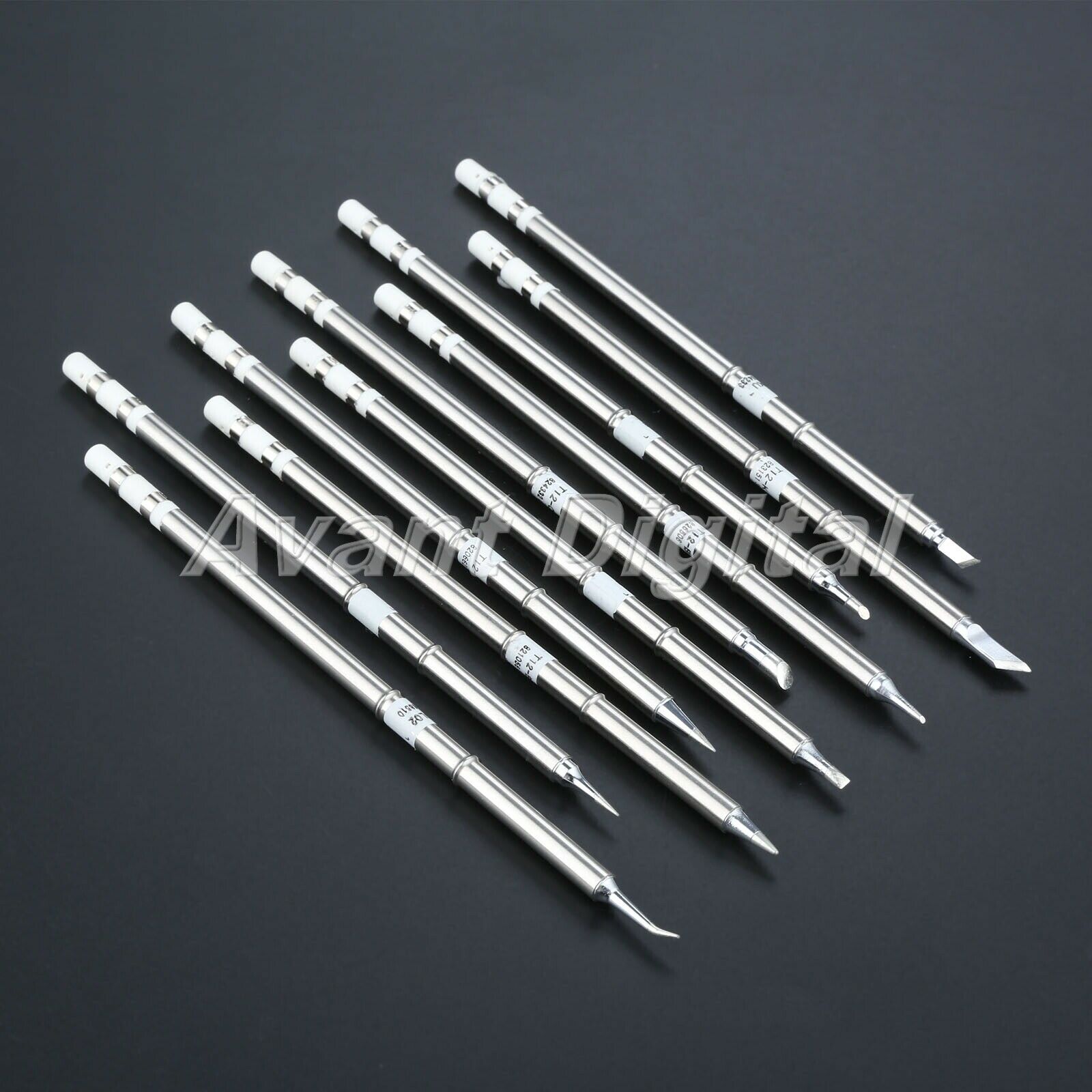 10pcs T12 Series Soldering Iron Tips T12-D24 BC2 C4 B2 KU ILS BL BC1 K JI02 NEW