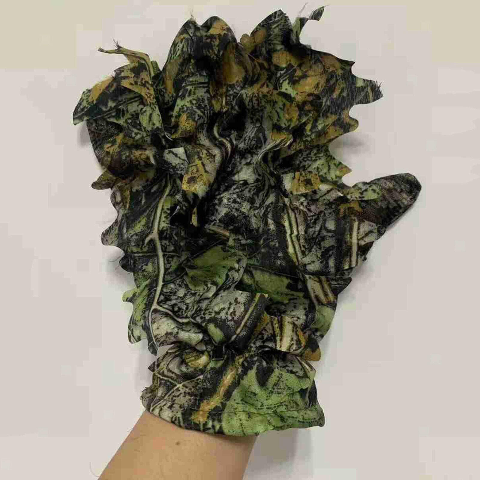 Pair Outdoor Bionic Camouflage Thin Gloves Climbing Cycling Shooting Hunting