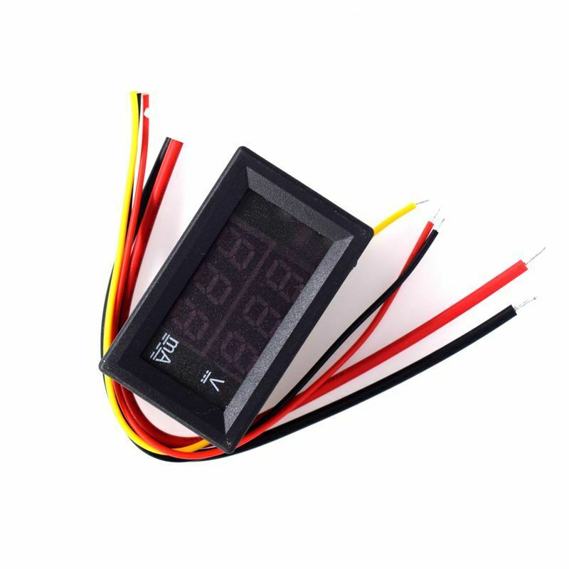 DC 0-100V 10A Digital Voltmeter Ammeter Dual Display Voltage Detector Current O2