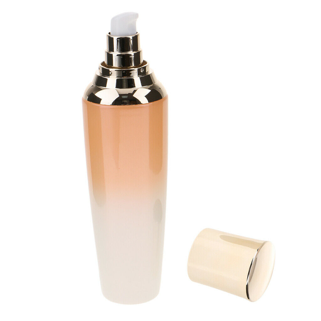 Empty Acrylic Cosmetic Pump Bottle Refillable Bottles with Lid for Homemade