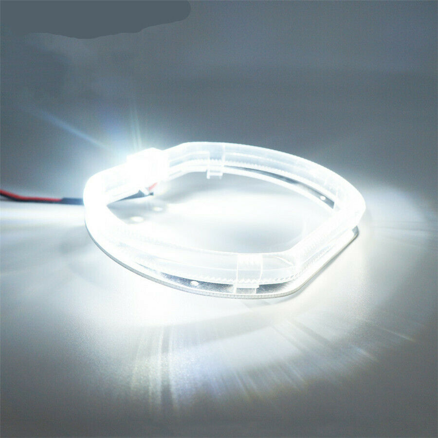 2Pcs Angel Eyes Halo Lights For 2.5 inch Square Lens Projection Lamp White LED
