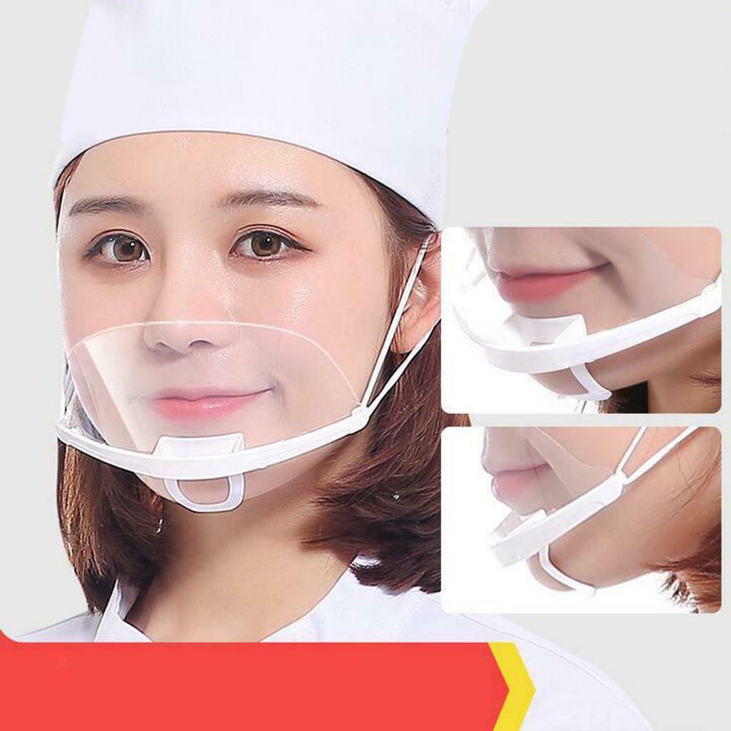 50pcs  Face Shield Reusable Kitchen Chef Hotel Visors Protect Adjustable