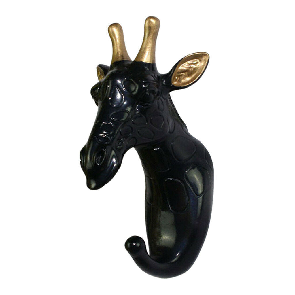 Wall Hook Cloth Hanger With Screws for Living Room Bathroom Porch Giraffe