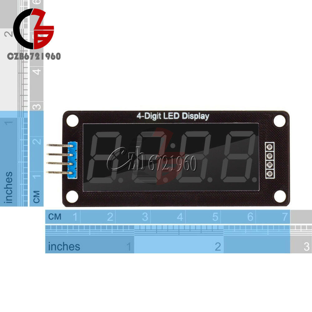 White 0.56" inch TM1637 Digital 4-Bits LED Clock Tube Display 5V for Arduino