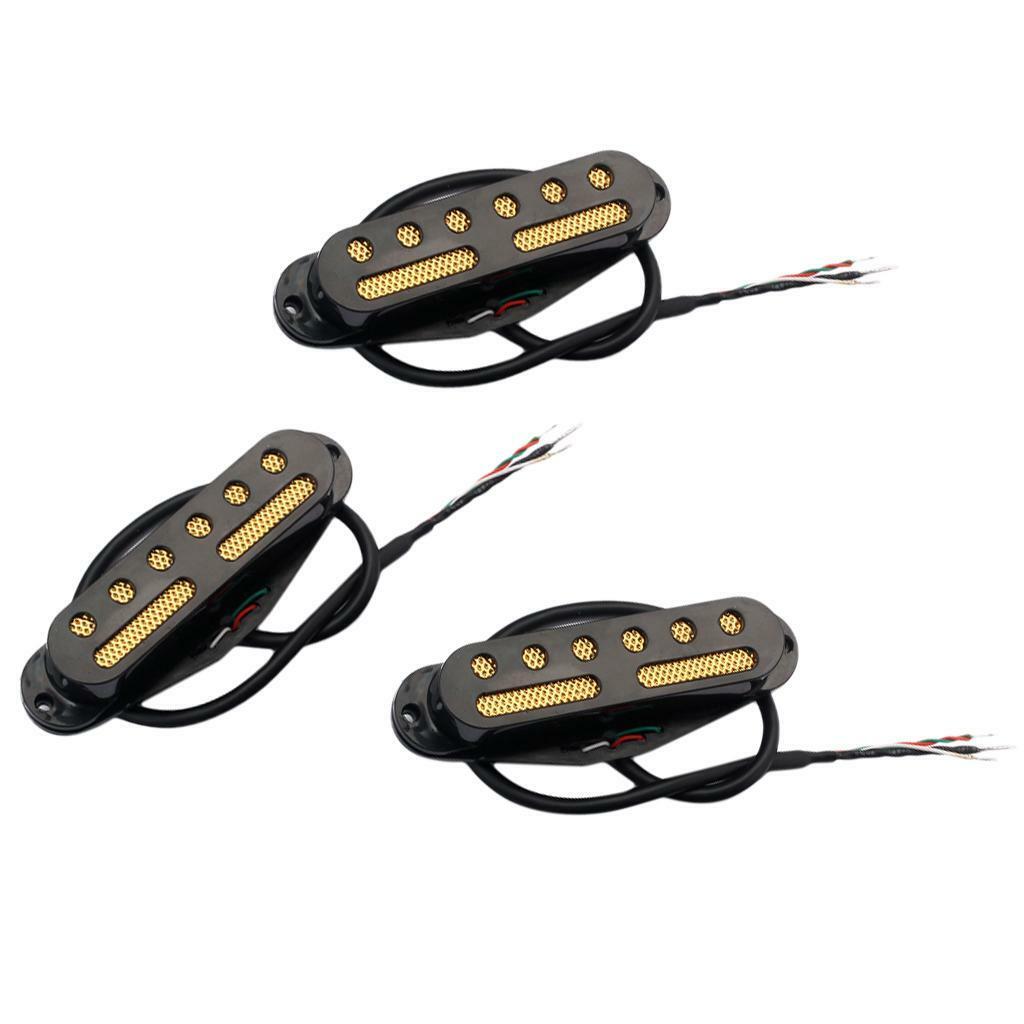 3x Hand Wound Single Coil Pickups Set for ST SQ Electric Guitar Replacements