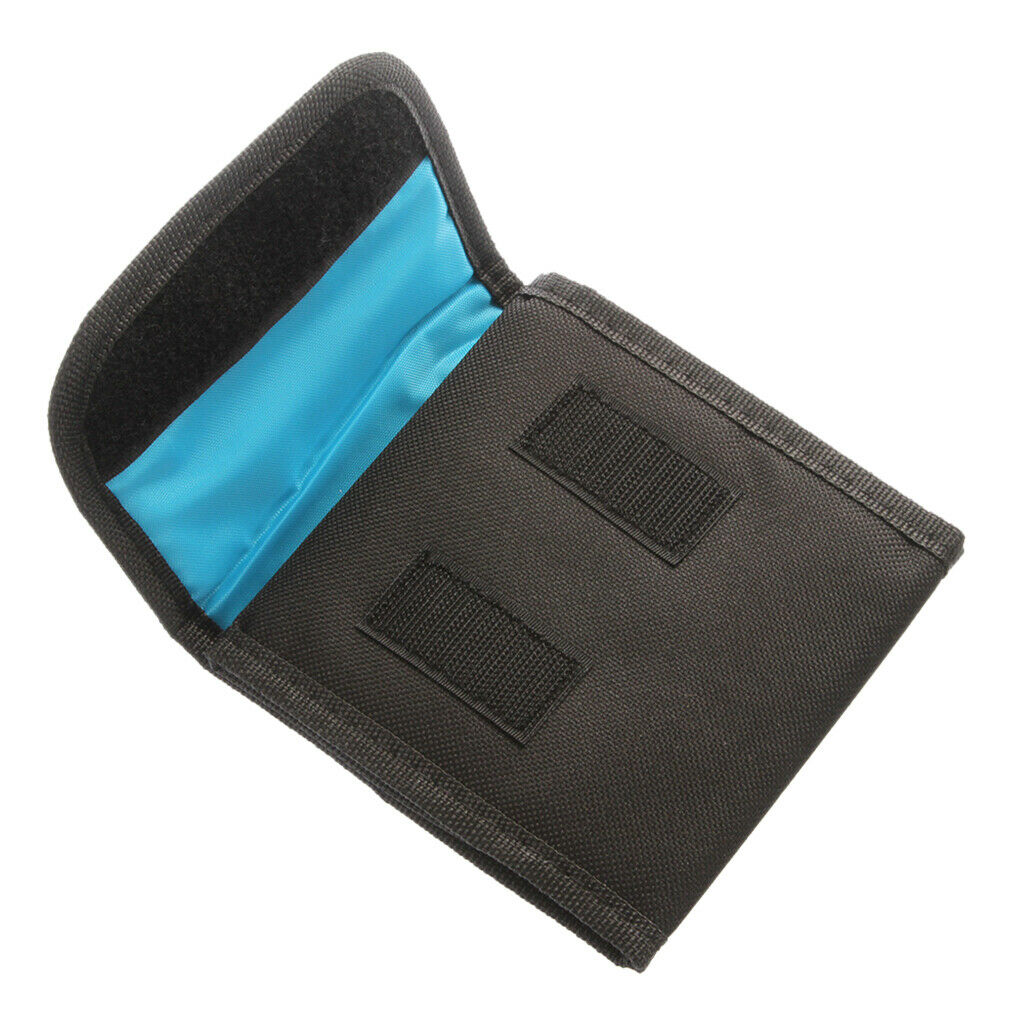 Black 3Solt 3 Pockets Cam 25mm-82mm Filter Case Bag Wallet Shell Lens Holder
