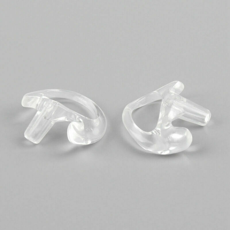 5Pair M Silicone Soft Earplug Earbud Fits Covert Acoustic Tube Earpiece White UA