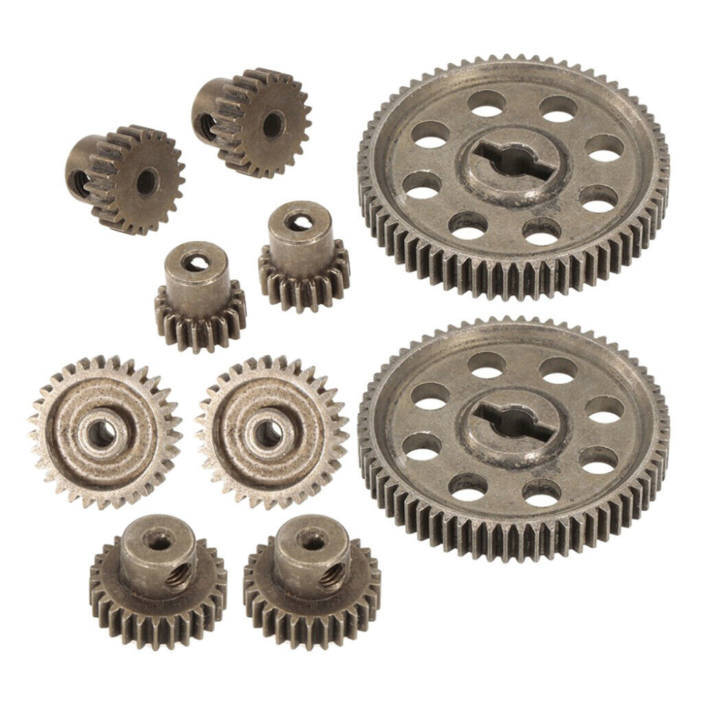 10x 11184 Steel Diff Differential Main Gear Set Motor Pinion for RC Buggy