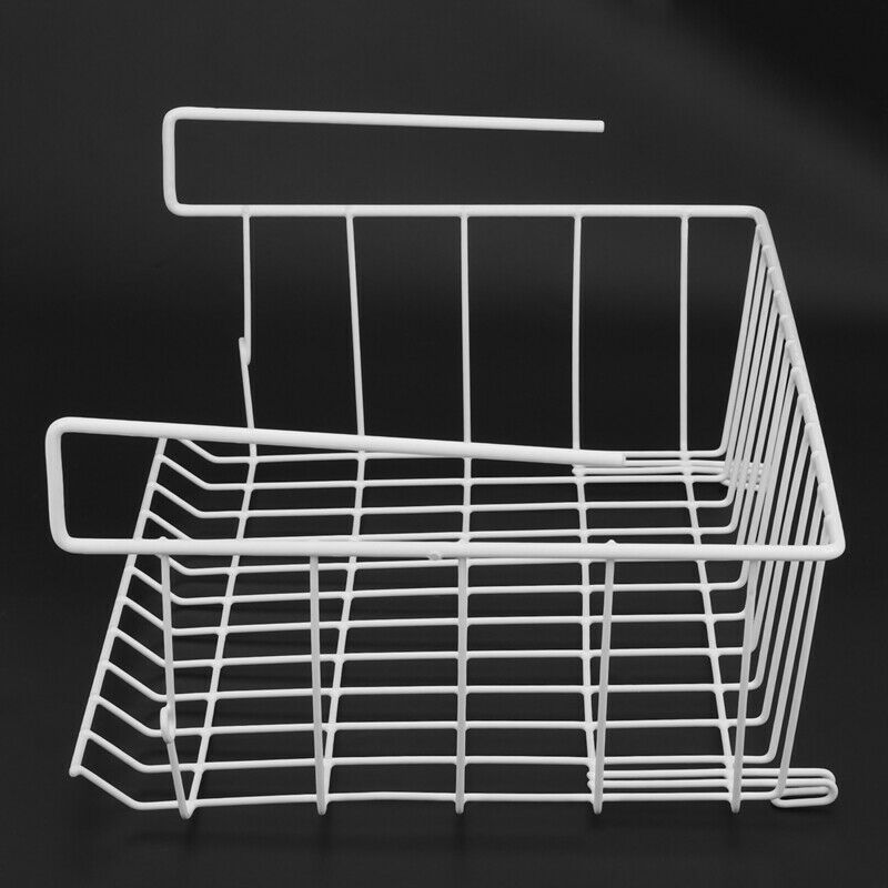 Under Shelf Storage Basket, 2 Pcs Under Cabinet Storage Wire Basket Organizer Q2