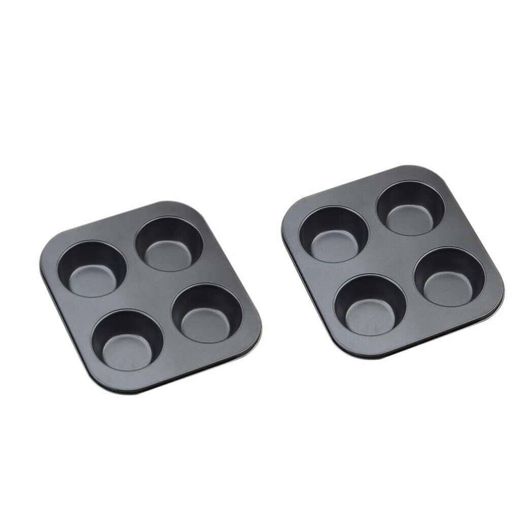 2Pack Kitchen Muffin Cakes Pan Cookie Baking Tray For Home Kitchen Hotel