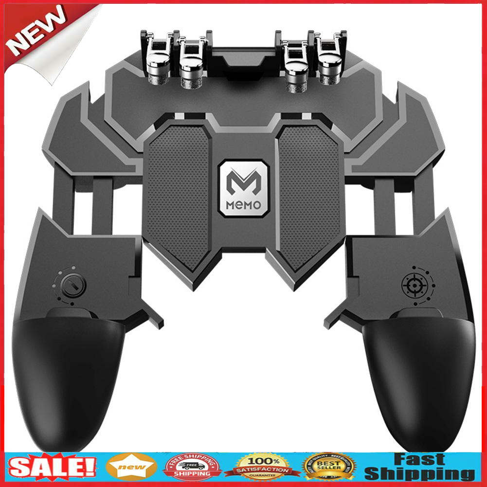 AK66 Six Finger All-in-One Mobile Game Controller Fire Key Button for PUBG @