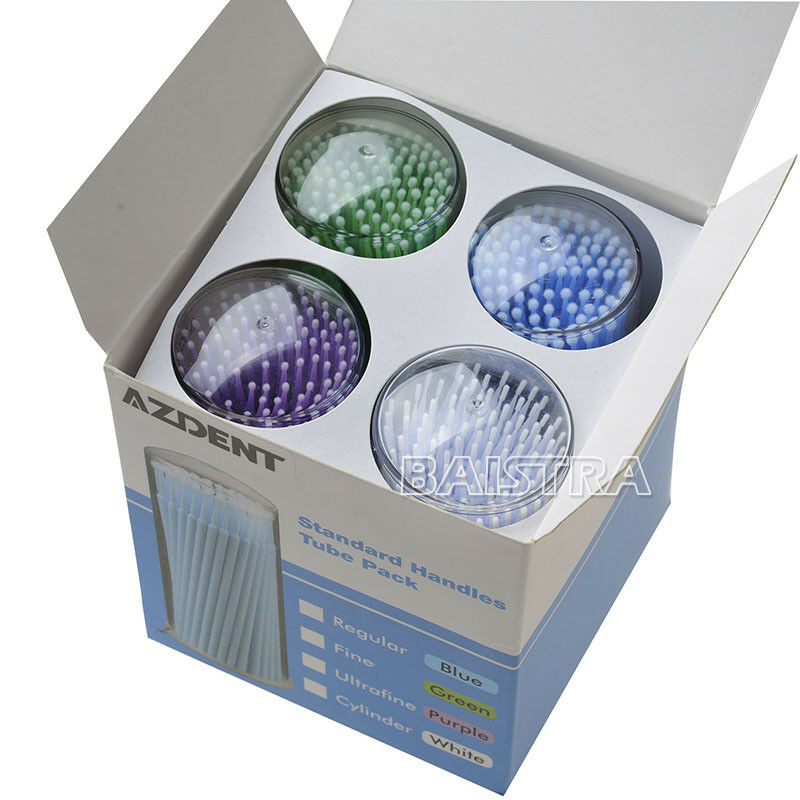 4X/Box NEW Dental Disposable Micro Brush Applicators materials AZDENT microbrus