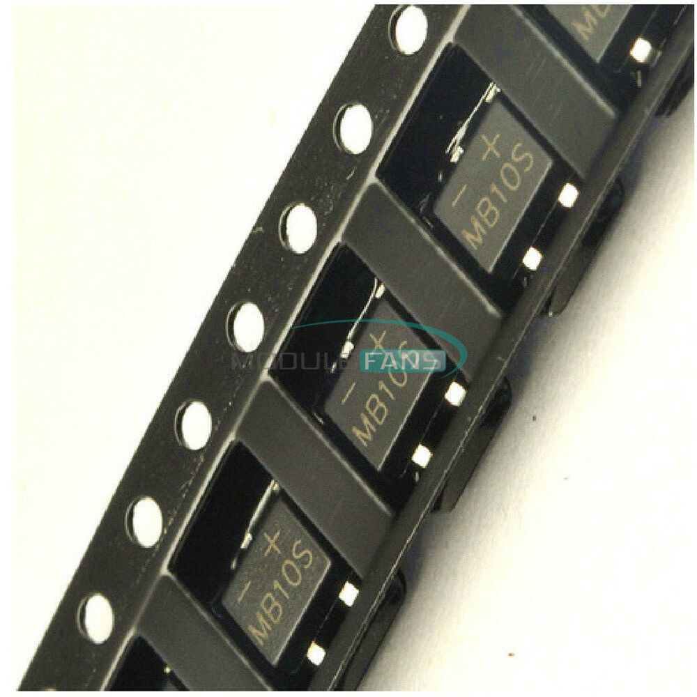 50PCS MB10S 1000V/0.5A SOP-4 4PQH High Quality