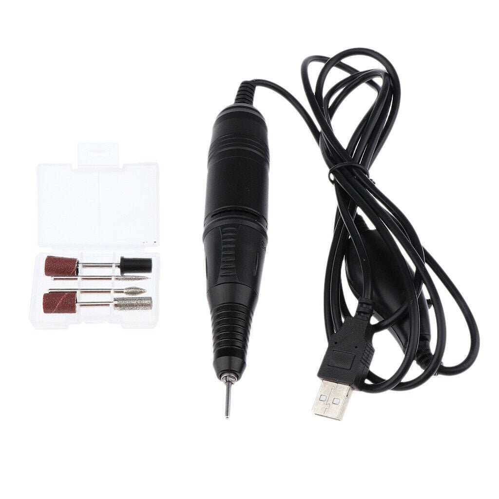 20000RPM USB Electric Nail Drill File Machine Pen Manicure Pedicure Tool Kit