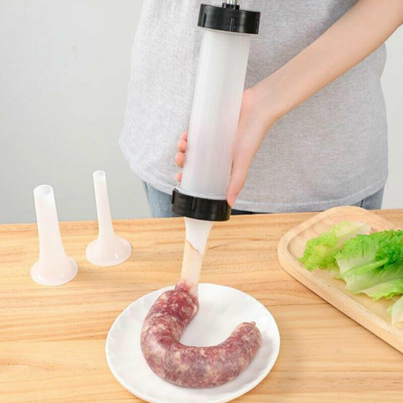 3pcs Meat Grinder Sausage Stuffer Filling Tubes DIY Sausage Maker Kitchen.l8