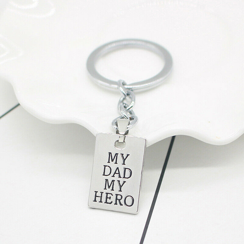 Dad Father Gifts Keychain my dad my hero Keychain Father Day Birthday Gift