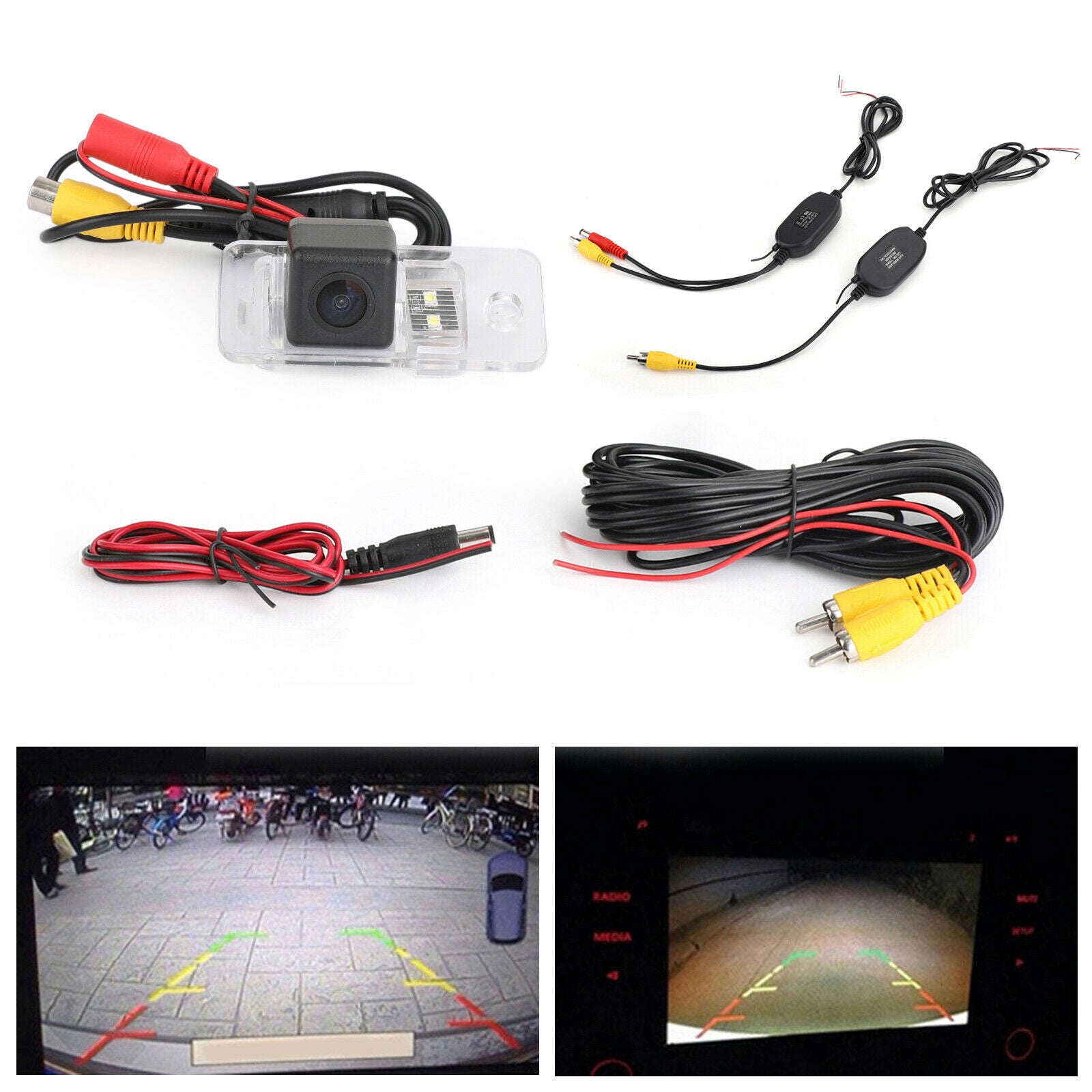 Car Rear View Wireless Camera for Audi A8 A6 A4 A3 Q7 S5/S6 S8 RS4 RS6 A4L Q5/A5