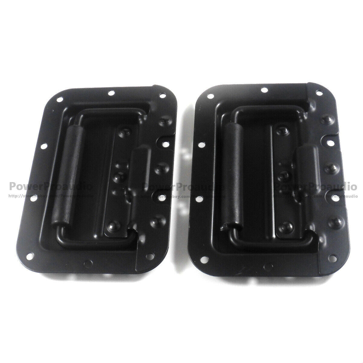 2 Pcs Black Recessed Handles For ATA Flight Case Spring Loaded 160mm x 108mm