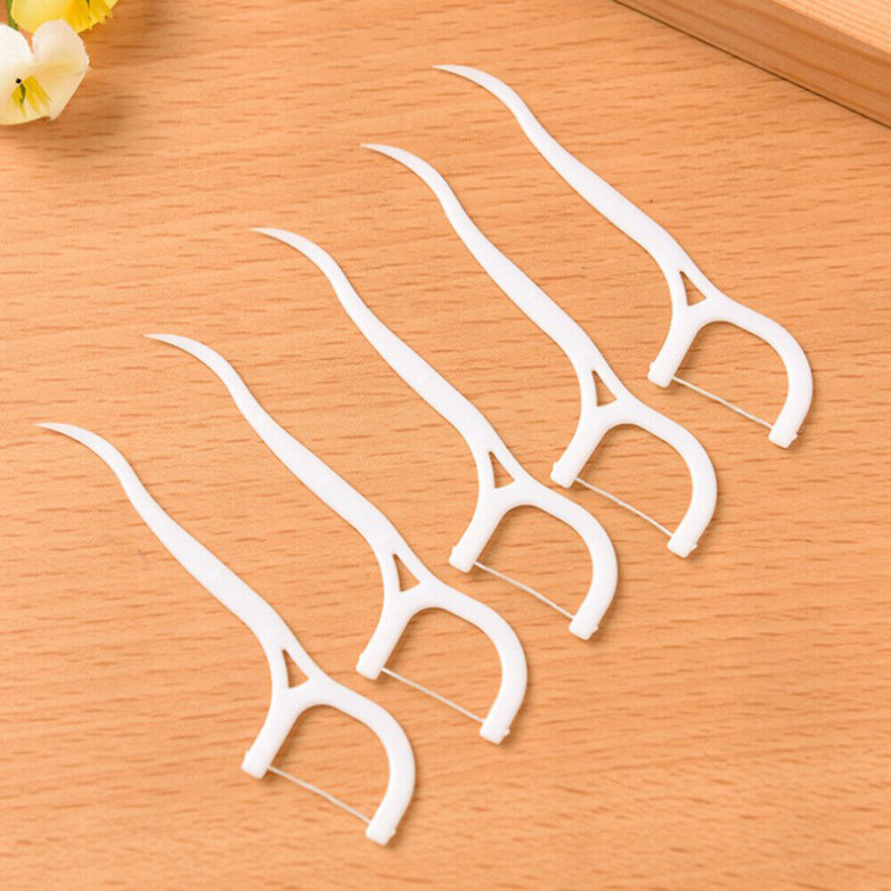 30Pcs Dental Teeth Floss Flosser Picks Toothpicks Oral Care Stick Tooth Clean