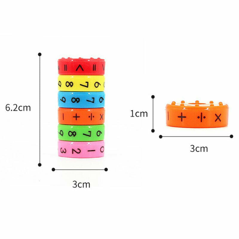 Magnetic Kids Educational Math Numbers DIY Assembling Plastic Toys For Ch.l8