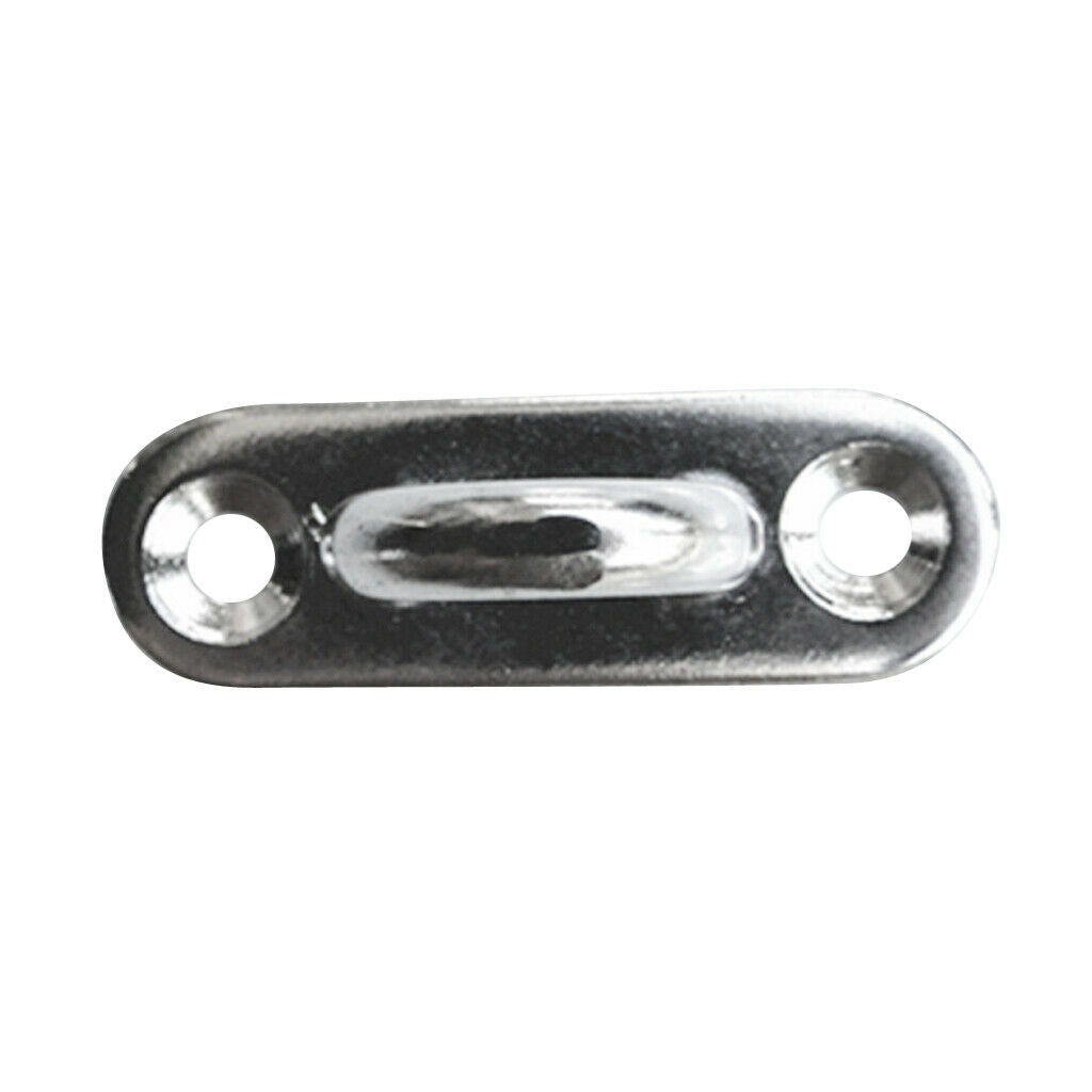 6mm 316 Stainless Steel Oblong Pad Eye Boat Shade Sails Mounting Fixing Kit