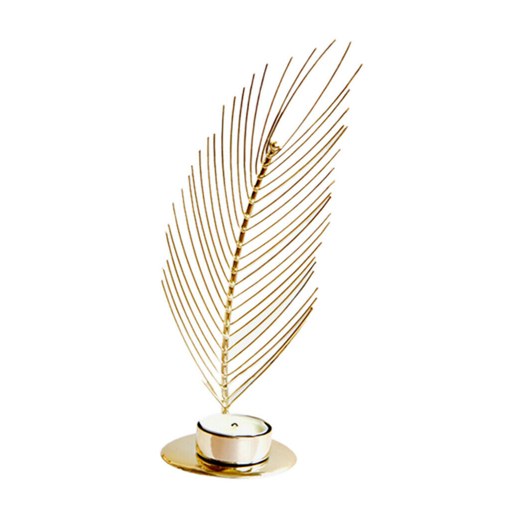 Feather Candle Holder Centerpiece for Party Home Decor Housewarming Gifts